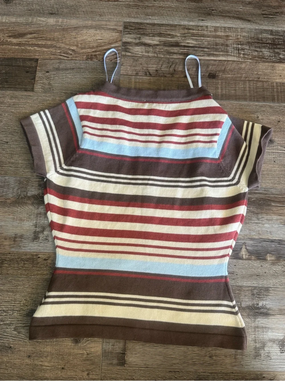 Norelai Short Sleeve Knit Top Multi Stripe from Princess Polly - Picture 4 of 4